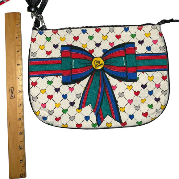 Brighton LOVE &  JOY POUCH Cotton Blend. Multicolor NWT - Picture 10 of 13